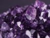 Amethyst geode on black background