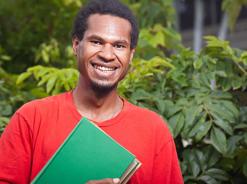 Smiling young student from south east asia