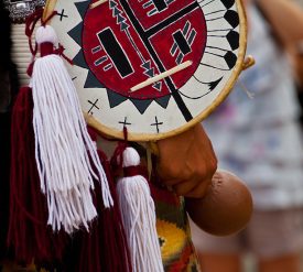 Young Native American Man Performing Traditional Dance