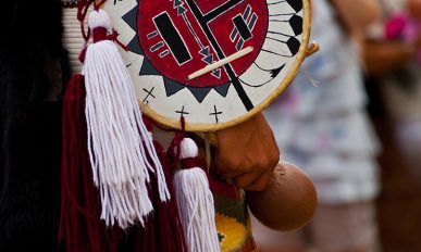 Young Native American Man Performing Traditional Dance