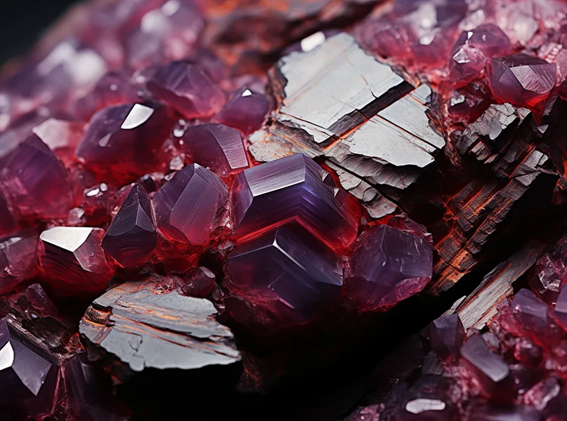 Closeup Ruby Texture